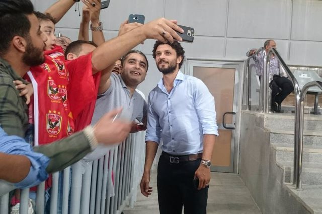 حسام غالي يحضر مباراة الجونة ووادي دجلة بالدوري الممتاز 1 حسام غالي يحضر مباراة الجونة ووادي دجلة