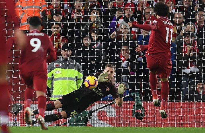 محمد صلاح يتصدر قائمة هدافي الدوري الإنجليزي بالتساوي مع كين وأوباميانج 1 محمد صلاح يتصدر قائمة هدافي الدوري الإنجليزي