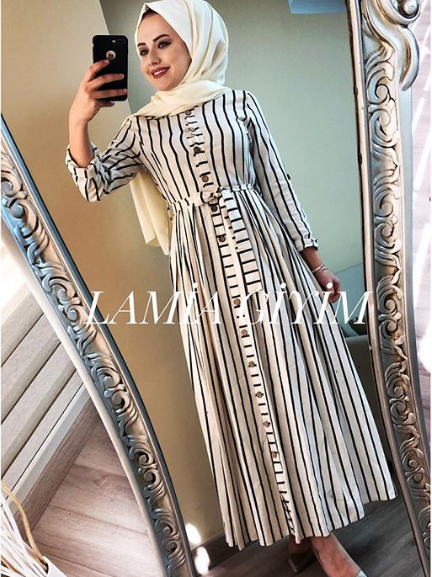 دريسات محجبات لصيف 2019 ..أفكار عصرية 23 دريسات محجبات لصيف 2019