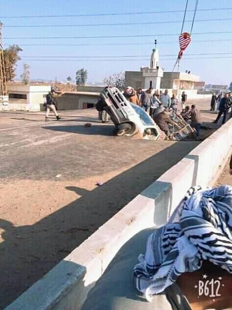 انهيار كوبري بالشرقية وتعطل الحالة المرورية 2 انهيار كوبري بالشرقية وتعطل الحالة المرورية