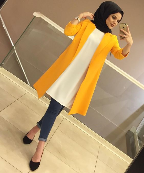 موديلات كاجوال للمحجبات موضة صيف 2019 10 جاكت مسطردة موضة 2019