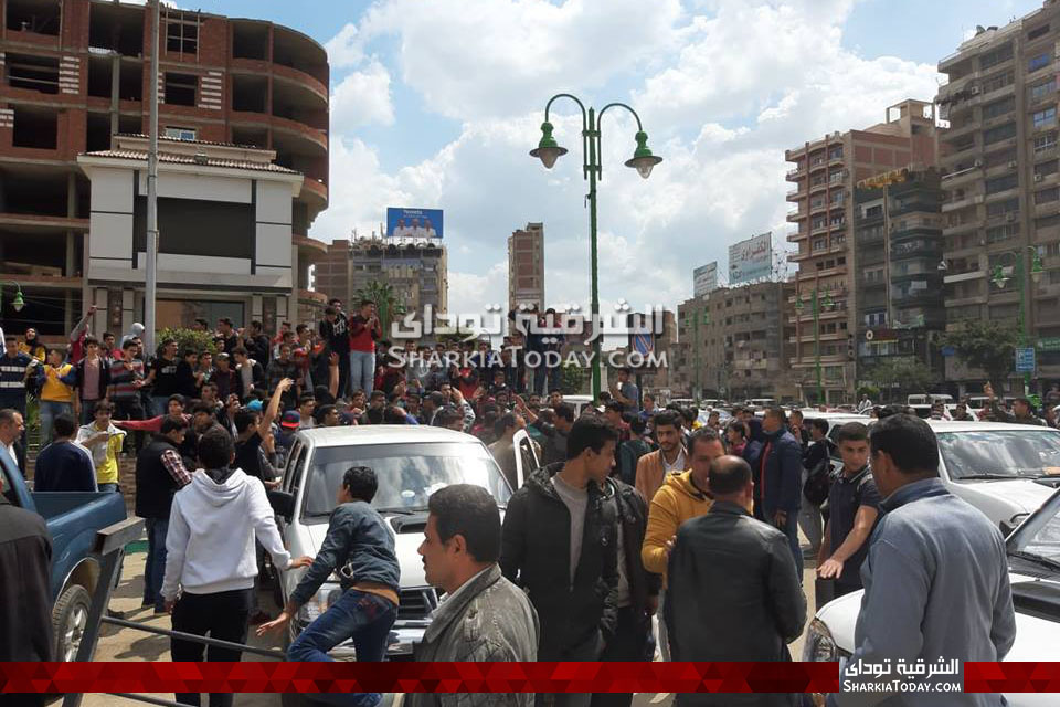 وقفة احتجاجية لطلاب الثانوية العامة بالشرقية ضد نظام التعليم الجديد 1 طلاب الصف الاول الثانوي بالشرقية
