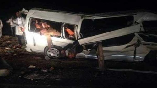إصابة 6 أشخاص في حادث تصادم ببلبيس 1 إصابة 11 شخص في حادث تصادم مروع بالشرقية