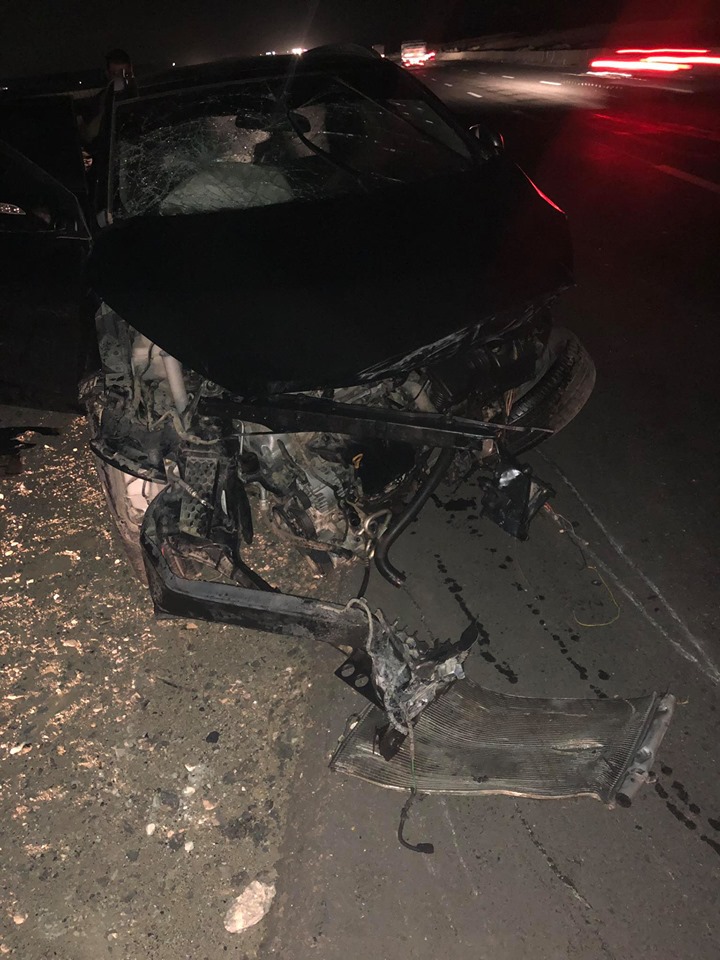 نجم الزمالك يتعرض لحادث مروع 2 سيارة زيزو