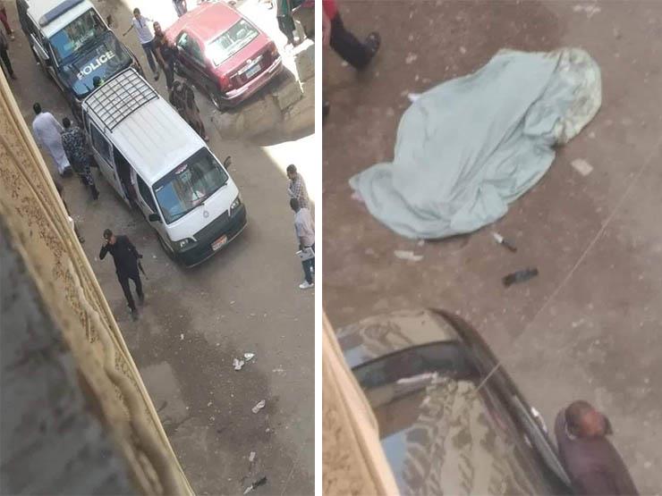 شاب يمزق جسد والدته بالسكين بمنطقة الهرم 1 جثة الأم