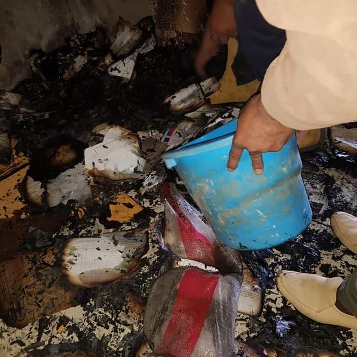 نشوب حريق بإدارة القنايات الصحية 3 حريق بإدارة القنايات الصحية