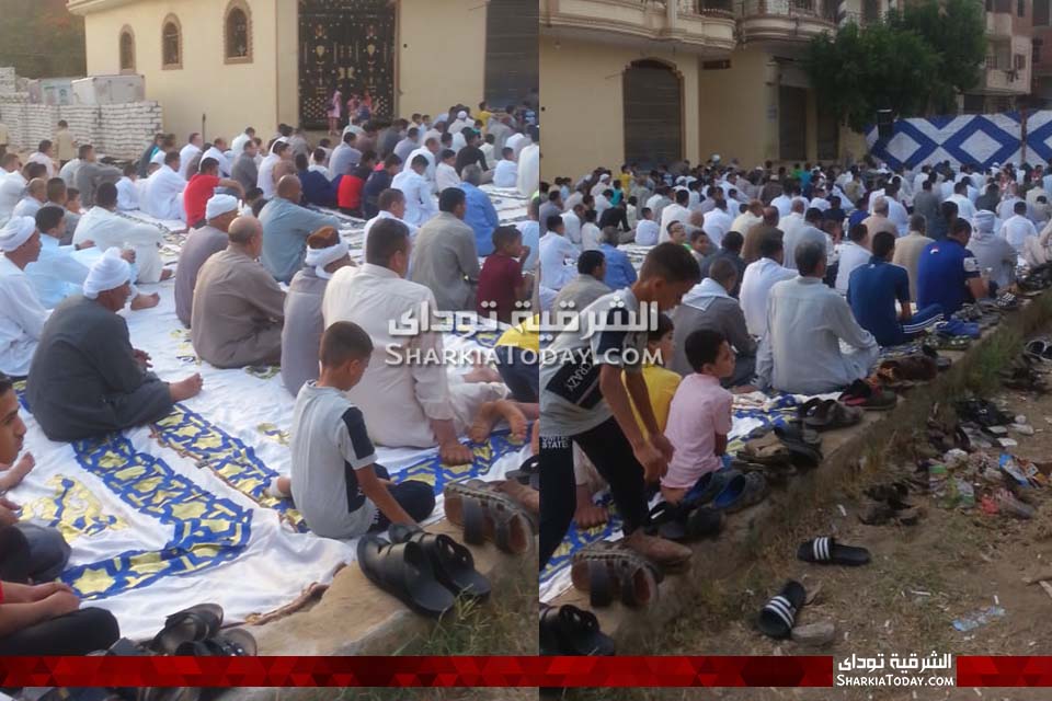 أهالي الحسينية يؤدون صلاة عيد الفطر ويحتفلون بالسيلفي والبالون 1 أهالي الحسينية يؤدون صلاة عيد الفطر ويحتفلون بالسيلفي والبالون