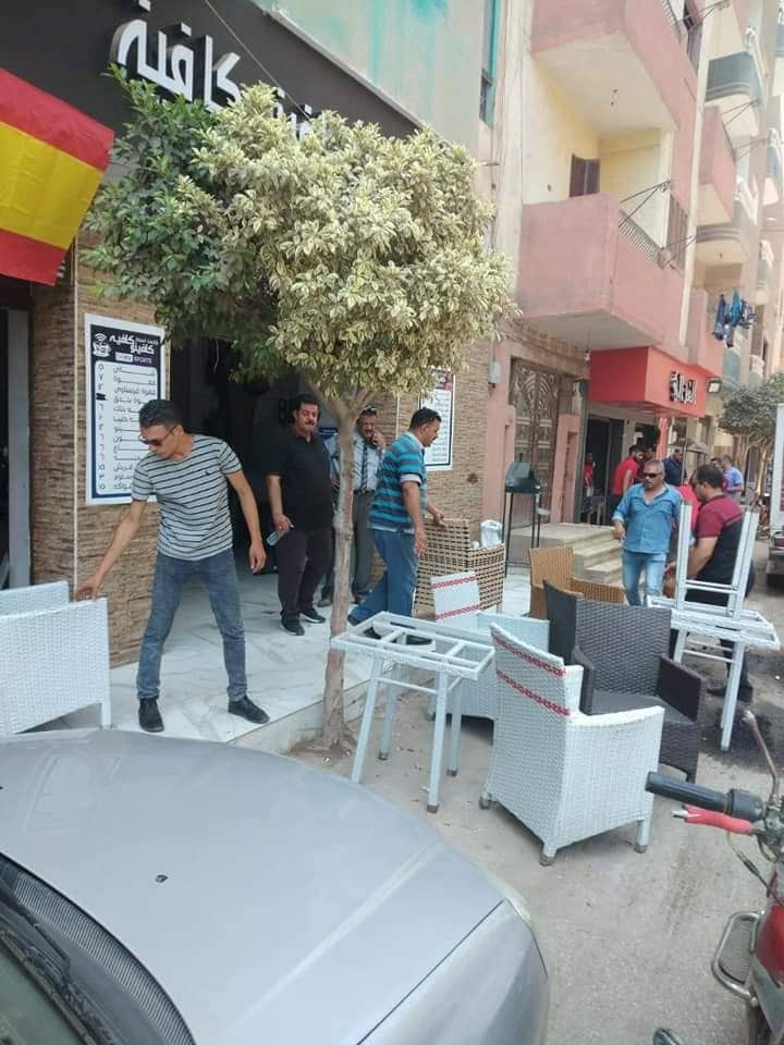 حملة مكبرة لإغلاق الكافيهات الغير مرخصة بالزقازيق 1 الشرقية
