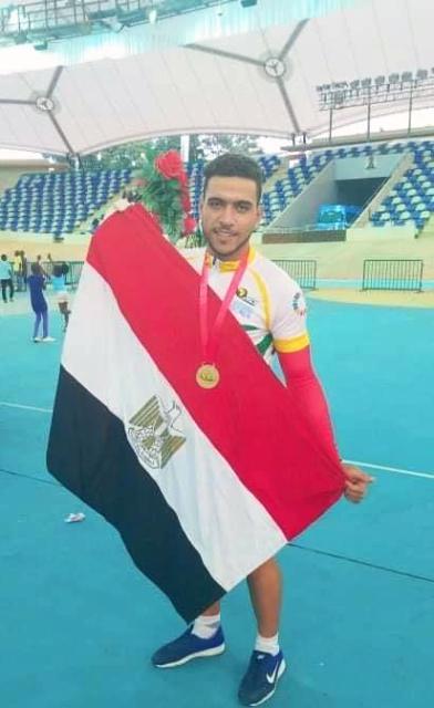 أحمد موسى ابن الشرقية يفوز ببطولة افريقيا للدراجات 1 موسى