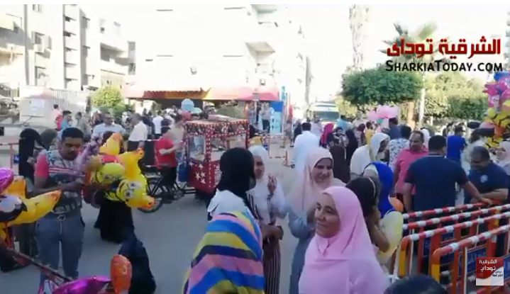 فرحة المواطنين في عيد الأضحى بمدينة الزقازيق 1 الزقازيق